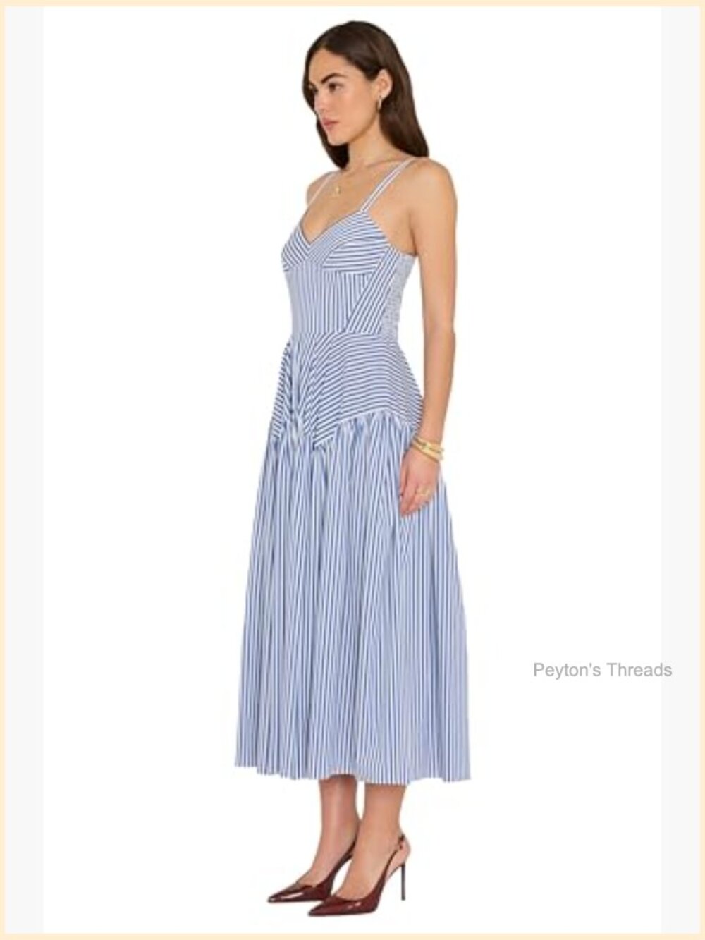 Tencel Midi Dress with Adjustable Straps - Picture 2 of 4